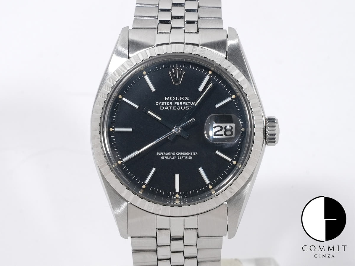 ロレックス デイトジャスト36 Ref.1603 ステンレススチール ブラック文字盤 ジュビリーブレスレット