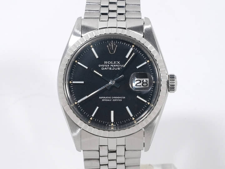 ロレックス デイトジャスト36 Ref.1603 ステンレススチール ブラック文字盤 ジュビリーブレスレット