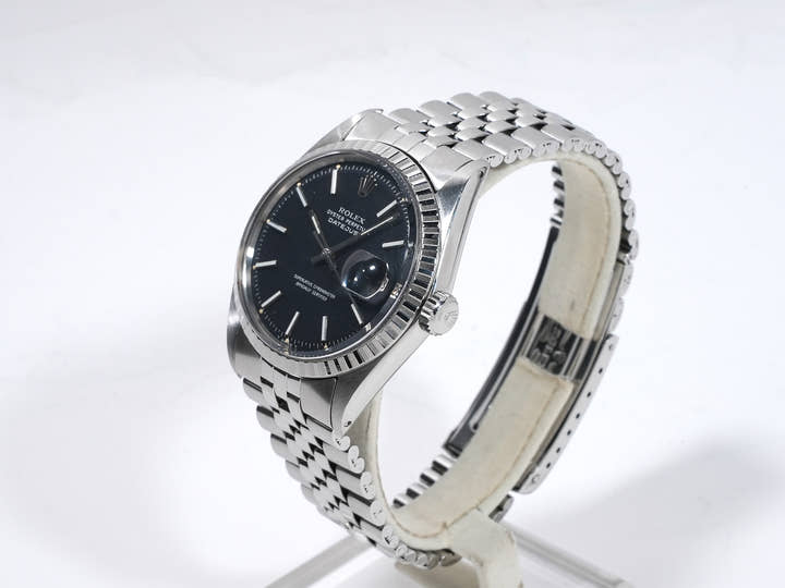 ロレックス デイトジャスト36 Ref.1603 ステンレススチール ブラック文字盤 ジュビリーブレスレット