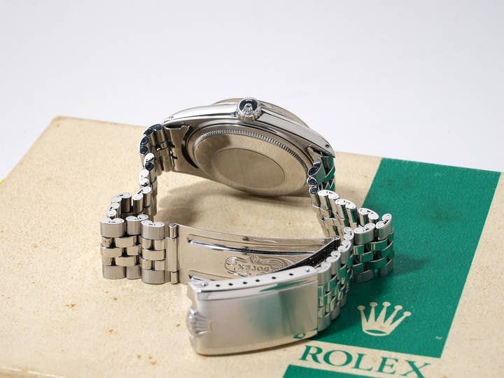 ロレックス デイトジャスト36 Ref.1603 ステンレススチール ブラック文字盤 ジュビリーブレスレット