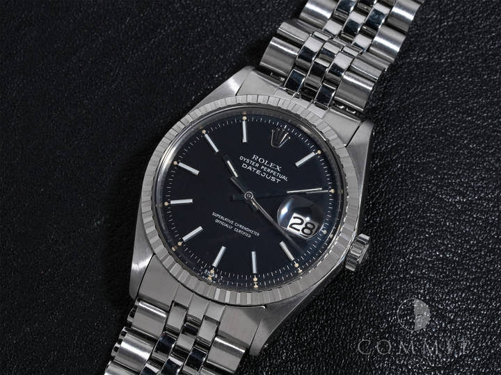 ロレックス デイトジャスト36 Ref.1603 ステンレススチール ブラック文字盤 ジュビリーブレスレット