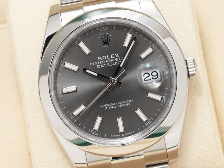 ロレックス デイトジャスト41 Ref.126300 ステンレススチール スレート文字盤 オイスターブレスレット