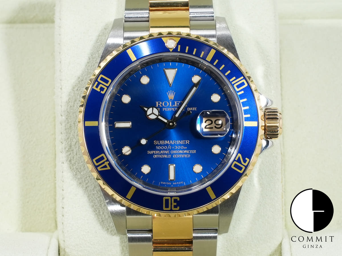 Rolex Submariner Date Ref. 16613 Stainless Steel/Yellow Gold Blue Dial
