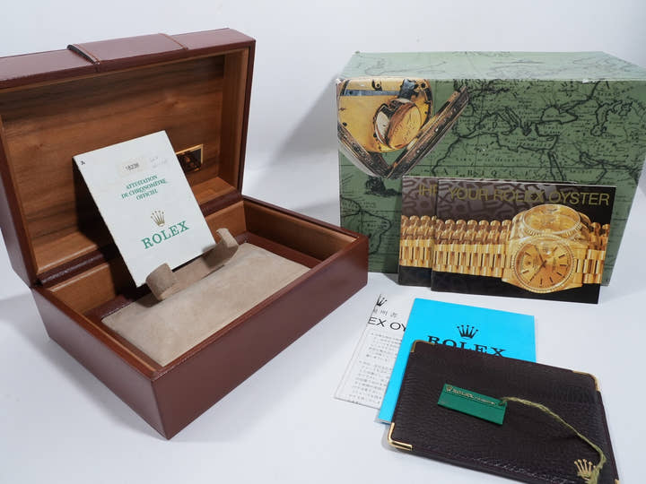 ロレックス デイデイト36 Ref.18238NGR イエローゴールド ホワイトシェル文字盤