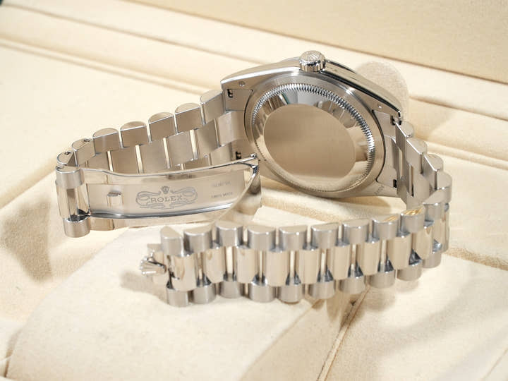 ロレックス デイデイト36 Ref.118206A プラチナ メテオライト文字盤