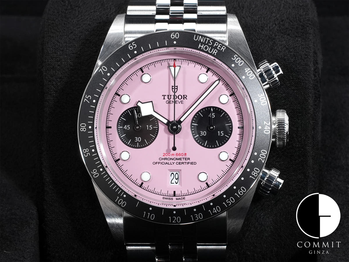 チューダー(チュードル) ブラックベイ クロノ Ref.79360N ピンク文字盤 未使用 kcderc8m