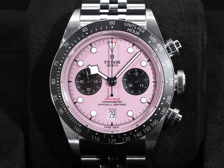 チューダー(チュードル) ブラックベイ クロノ Ref.79360N ピンク文字盤 未使用 kcderc8m