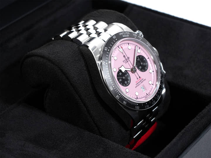 チューダー(チュードル) ブラックベイ クロノ Ref.79360N ピンク文字盤 未使用 kcderc8m