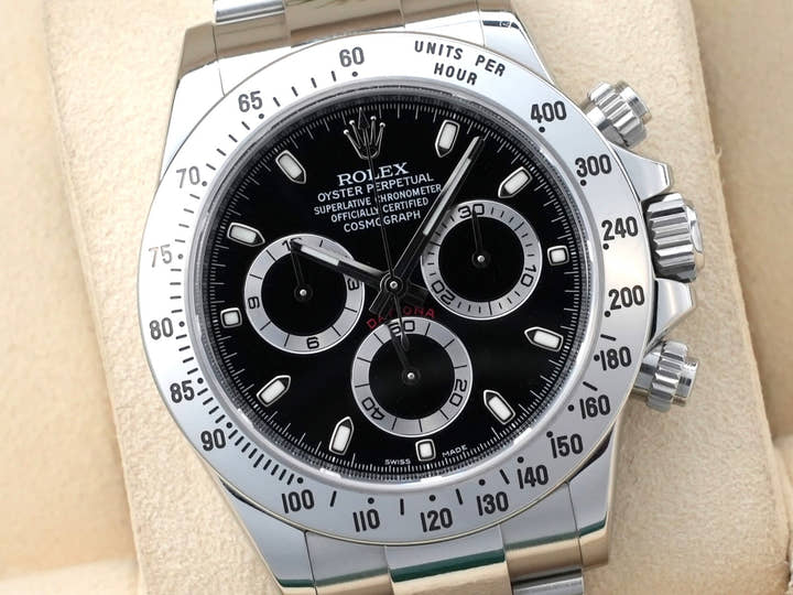 Rolex Daytona Ref. 116520 Stainless Steel Black Dial