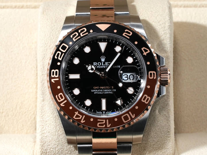 Rolex GMT-Master II Ref. 126711CHNR Stainless Steel/Everose Gold Black Dial