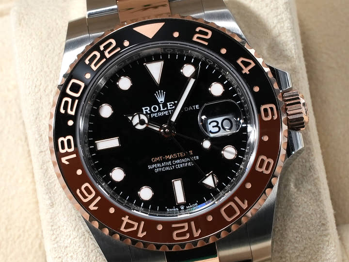 Rolex GMT-Master II Ref. 126711CHNR Stainless Steel/Everose Gold Black Dial