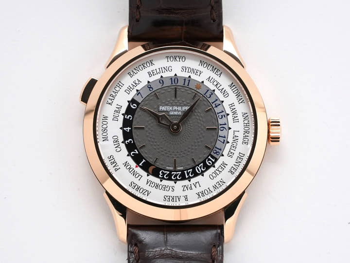 パテックフィリップ コンプリケーション ワールドタイム Ref.5230R-012 ローズゴールド シルバー文字盤
