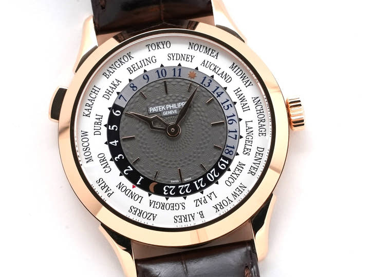 パテックフィリップ コンプリケーション ワールドタイム Ref.5230R-012 ローズゴールド シルバー文字盤