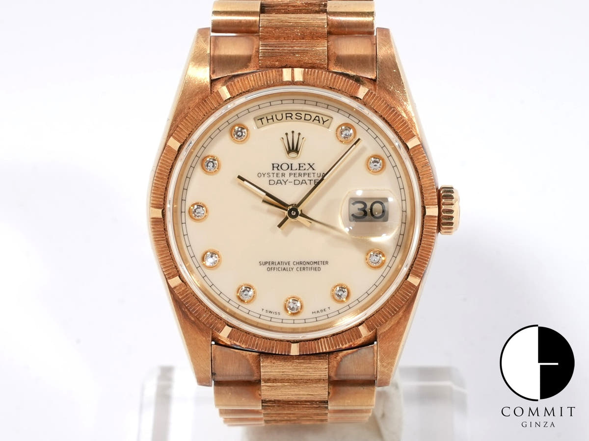 ロレックス デイデイト Ref.18248 イエローゴールド アイボリー文字盤 中古 usd7kwih