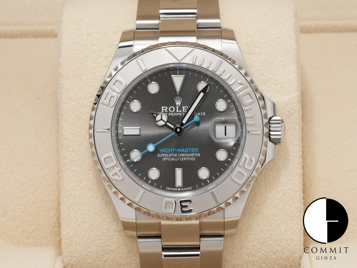 ロレックス ヨットマスター37 Ref.268622 ステンレススチール/プラチナ スレート文字盤
