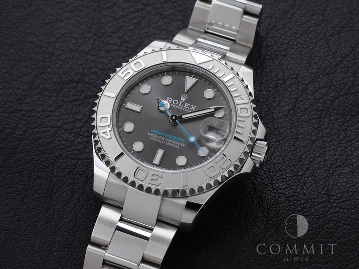 ロレックス ヨットマスター37 Ref.268622 ステンレススチール/プラチナ スレート文字盤