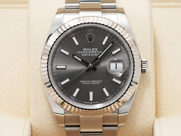 Rolex Datejust 41 Ref. 126334 Stainless Steel/White Gold Slate Dial Oyster Bracelet