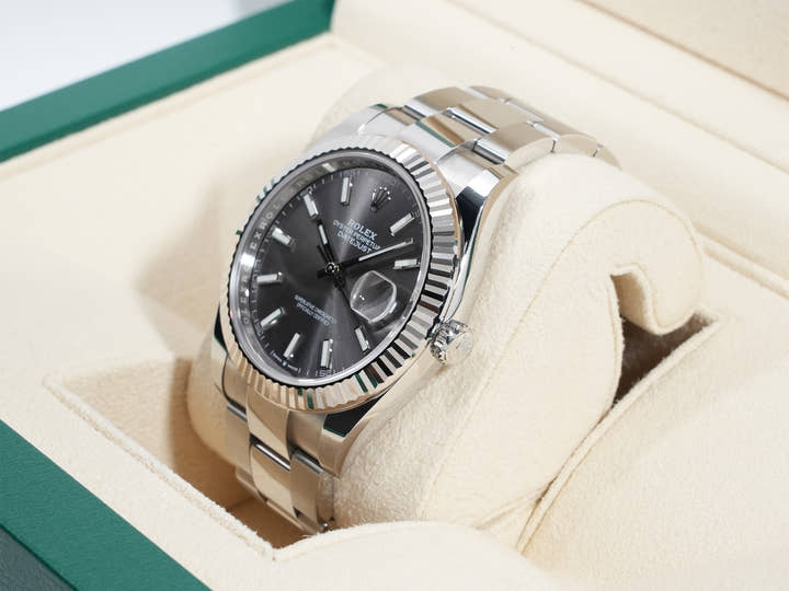 Rolex Datejust 41 Ref. 126334 Stainless Steel/White Gold Slate Dial Oyster Bracelet