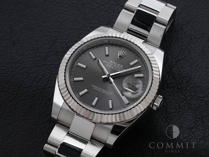 Rolex Datejust 41 Ref. 126334 Stainless Steel/White Gold Slate Dial Oyster Bracelet