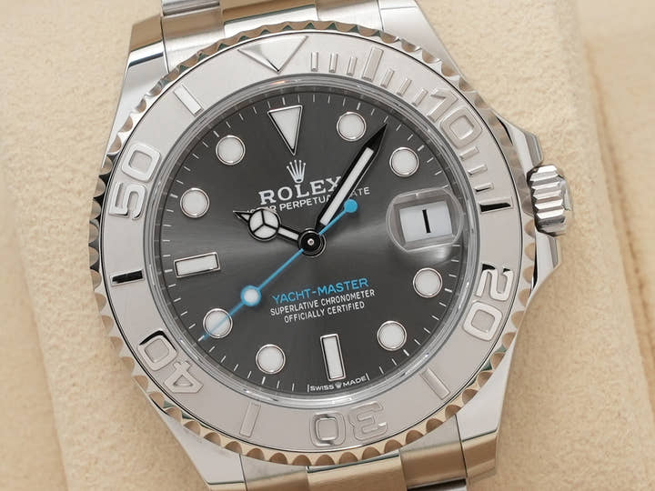 ロレックス ヨットマスター37 Ref.268622 ステンレススチール/プラチナ スレート文字盤