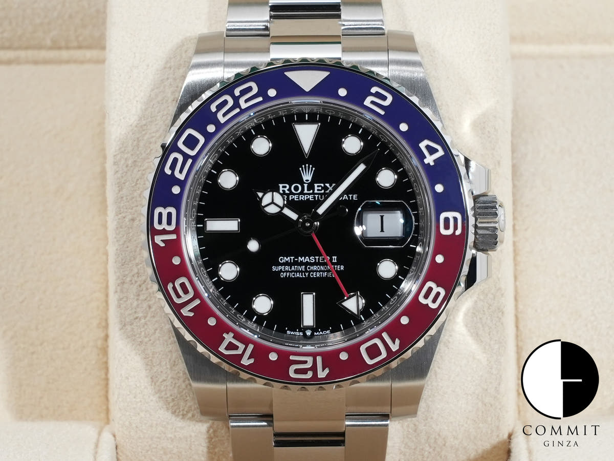 Rolex GMT-Master II Ref. 126710BLRO Stainless Steel Black Dial Oyster Bracelet