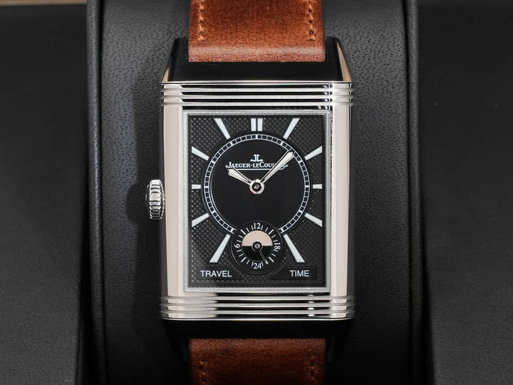 ジャガールクルト レベルソ クラシック デュオ スモールセコンド Ref.Q3848422 シルバー文字盤 中古 zjex8igq