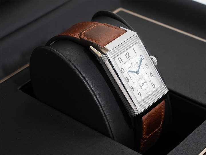 ジャガールクルト レベルソ クラシック デュオ スモールセコンド Ref.Q3848422 シルバー文字盤 中古 zjex8igq