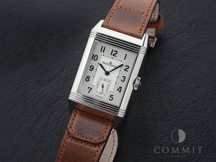 ジャガールクルト レベルソ クラシック デュオ スモールセコンド Ref.Q3848422 シルバー文字盤 中古 zjex8igq