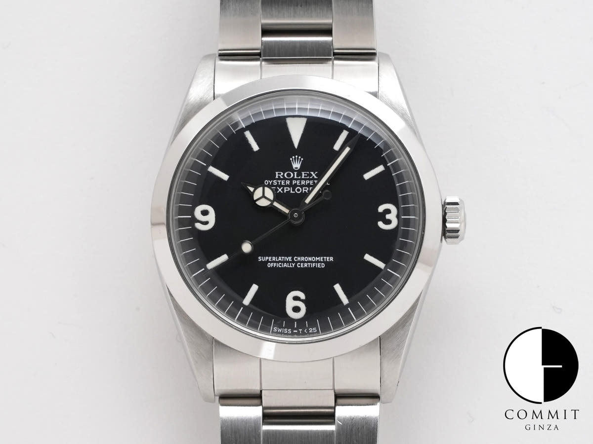 ロレックス エクスプローラーI Ref.1016 ステンレススチール ブラック文字盤