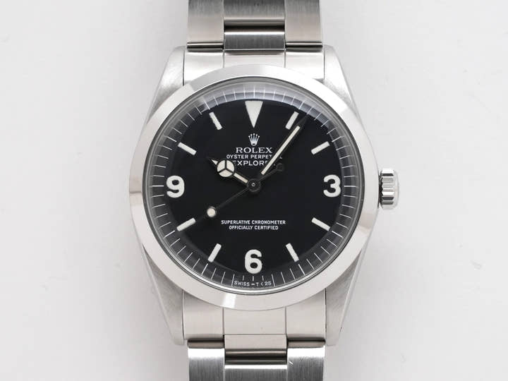 ロレックス エクスプローラーI Ref.1016 ステンレススチール ブラック文字盤