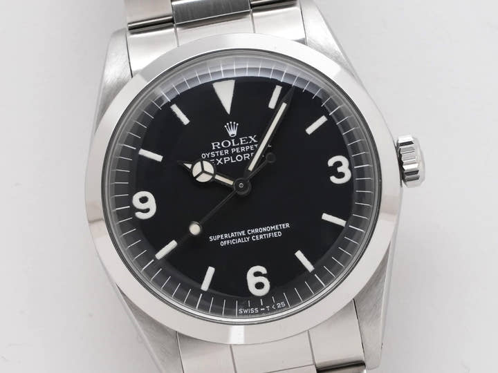 ロレックス エクスプローラーI Ref.1016 ステンレススチール ブラック文字盤
