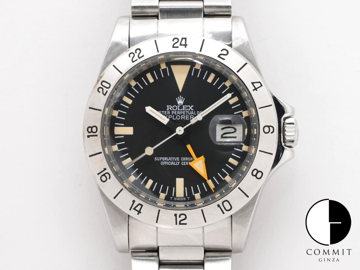 ロレックス エクスプローラーII Ref.1655 ステンレススチール ブラック文字盤