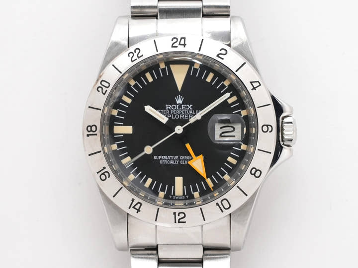 ロレックス エクスプローラーII Ref.1655 ステンレススチール ブラック文字盤