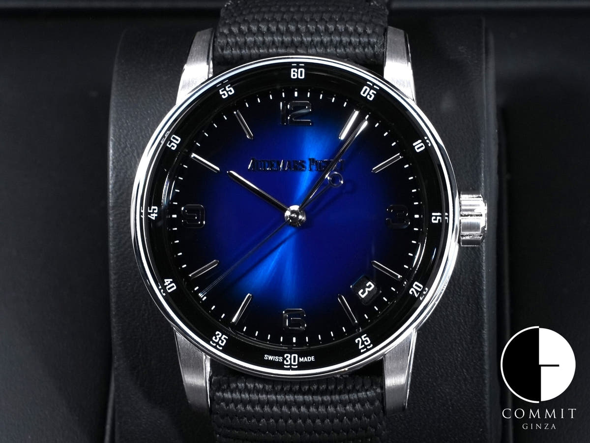 オーデマピゲ CODE 11.59 バイ オーデマ ピゲ Ref.15210BC.OO.A002KB.01 ホワイトゴールド スモークブルーラッカー文字盤