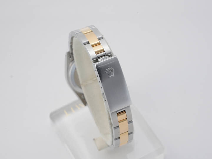 ロレックス オイスターパーペチュアル Ref.67193 ステンレススチール/イエローゴールド ブラック文字盤
