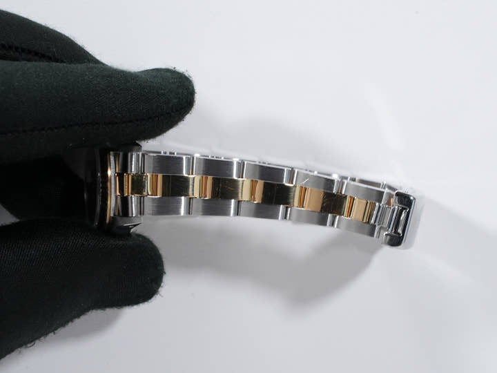 ロレックス オイスターパーペチュアル Ref.67193 ステンレススチール/イエローゴールド ブラック文字盤