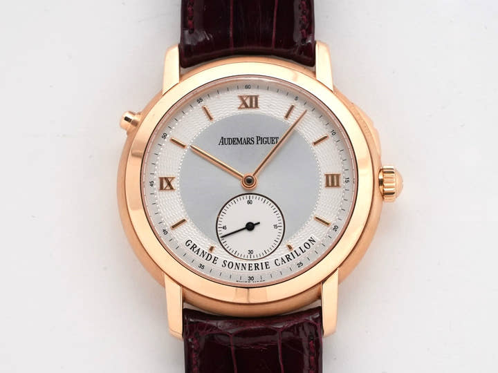 オーデマピゲ ジュール オーデマ グランソヌリ ミニッツリピーター カリヨン Ref.25825OR.OO.D002XX.01 ピンクゴールド シルバー文字盤