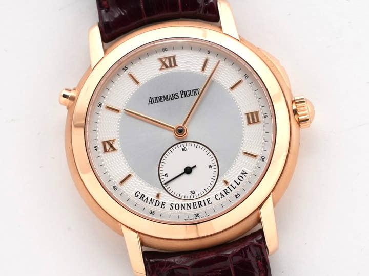 オーデマピゲ ジュール オーデマ グランソヌリ ミニッツリピーター カリヨン Ref.25825OR.OO.D002XX.01 ピンクゴールド シルバー文字盤