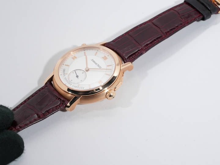 オーデマピゲ ジュール オーデマ グランソヌリ ミニッツリピーター カリヨン Ref.25825OR.OO.D002XX.01 ピンクゴールド シルバー文字盤