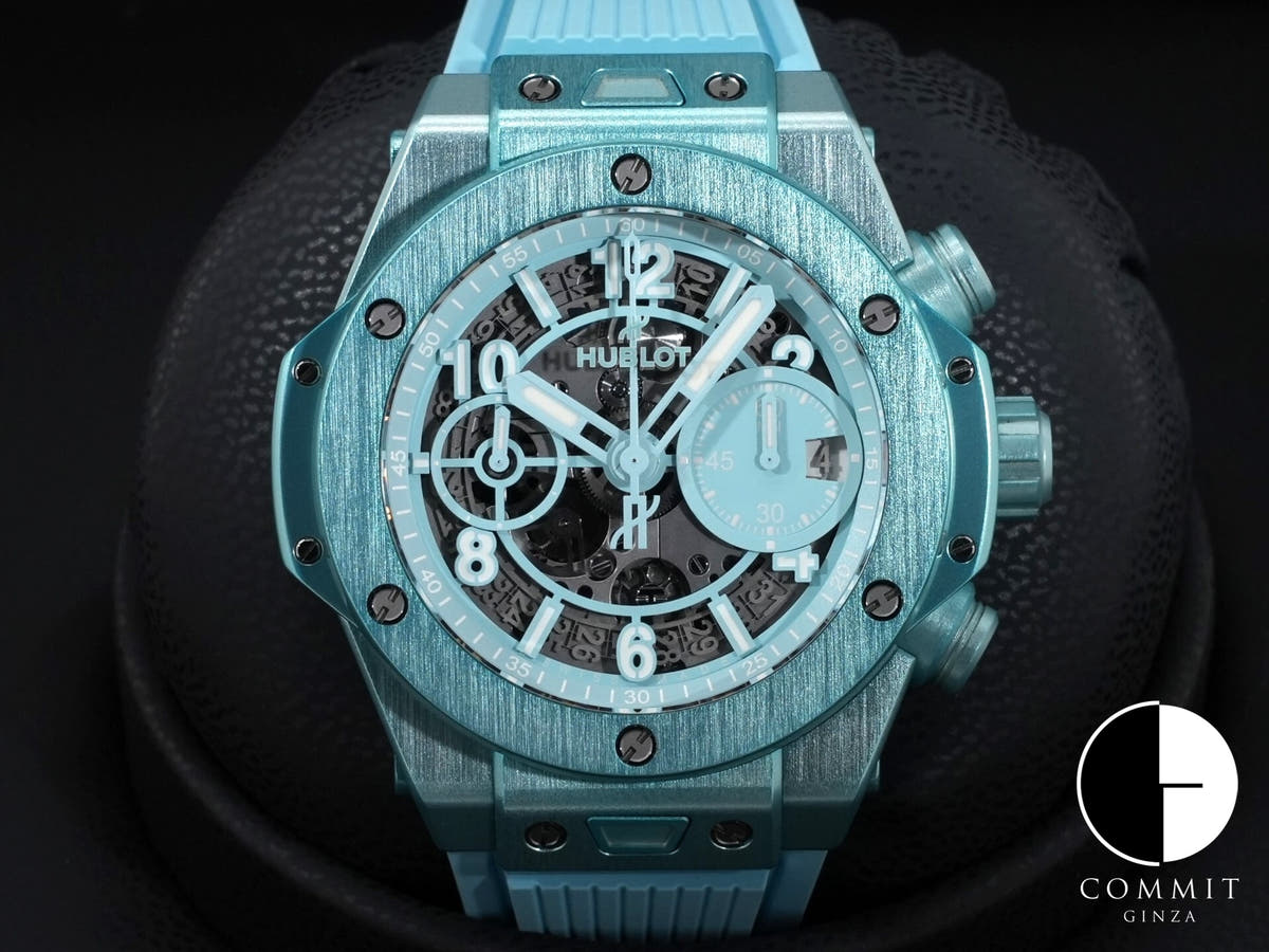 ウブロ ビッグバン ウニコ サマー Ref.441.UB.5120.NR マットターコイズ スケルトン文字盤 美品 tycnitwg