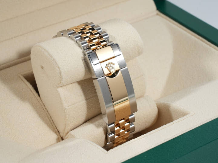 Rolex GMT-Master II Ref. 126713GRNR Stainless Steel/Yellow Gold Black Dial Jubilee Bracelet