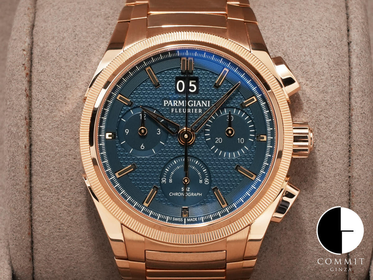 Parmigiani Fleurier Tondagraph GT Automatic Ref.PFC903-1500340-B00782 Blue Dial Used 2vdamunw