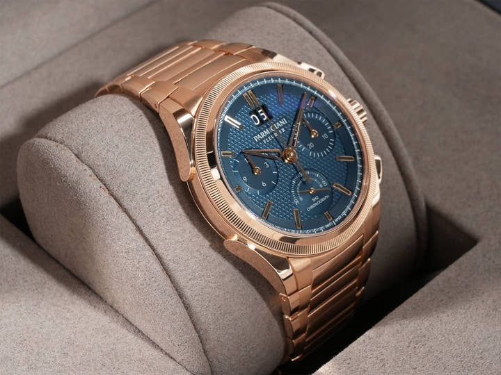 Parmigiani Fleurier Tondagraph GT Automatic Ref.PFC903-1500340-B00782 Blue Dial Used 2vdamunw