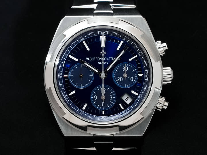 ヴァシュロンコンスタンタン オーヴァーシーズ クロノグラフ Ref.5500V/110A-B148 ブルー文字盤 美中古 miugeih2