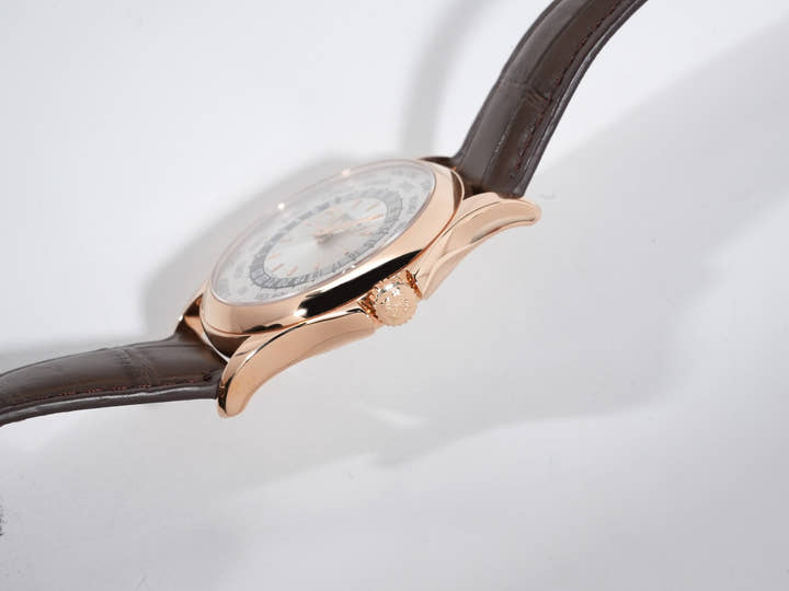 パテックフィリップ コンプリケーション ワールドタイム Ref.5130R-018 ローズゴールド シルバー文字盤