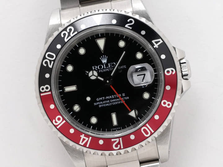 ロレックス GMTマスターII Ref.16710 ステンレススチール ブラック文字盤 オイスターブレスレット