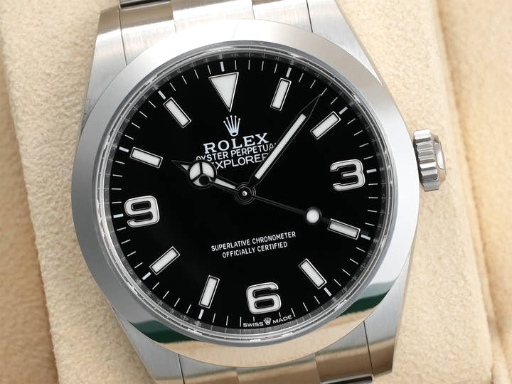 ロレックス エクスプローラー40 Ref.224270 ステンレススチール ブラック文字盤