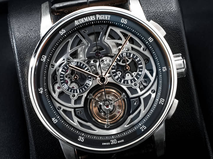 オーデマピゲ CODE 11.59 バイ オーデマ ピゲ Ref.26399CR.OO.D002CR.01 ホワイトゴールド/ピンクゴールド オープンワーク文字盤