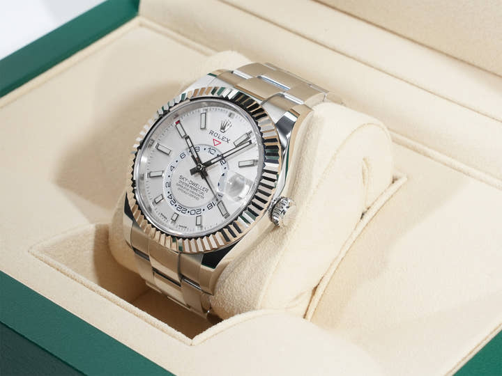 ロレックス スカイドゥエラー Ref.326934 ステンレススチール/ホワイトゴールド ホワイト文字盤 オイスターブレスレット