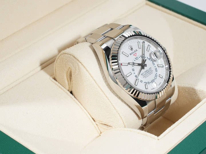 ロレックス スカイドゥエラー Ref.326934 ステンレススチール/ホワイトゴールド ホワイト文字盤 オイスターブレスレット